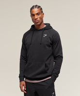 Crest Hoodie Black