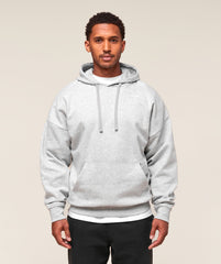 Crest Oversized Hoodie Light Grey Marl