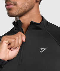 Performance 1/4 Zip Black