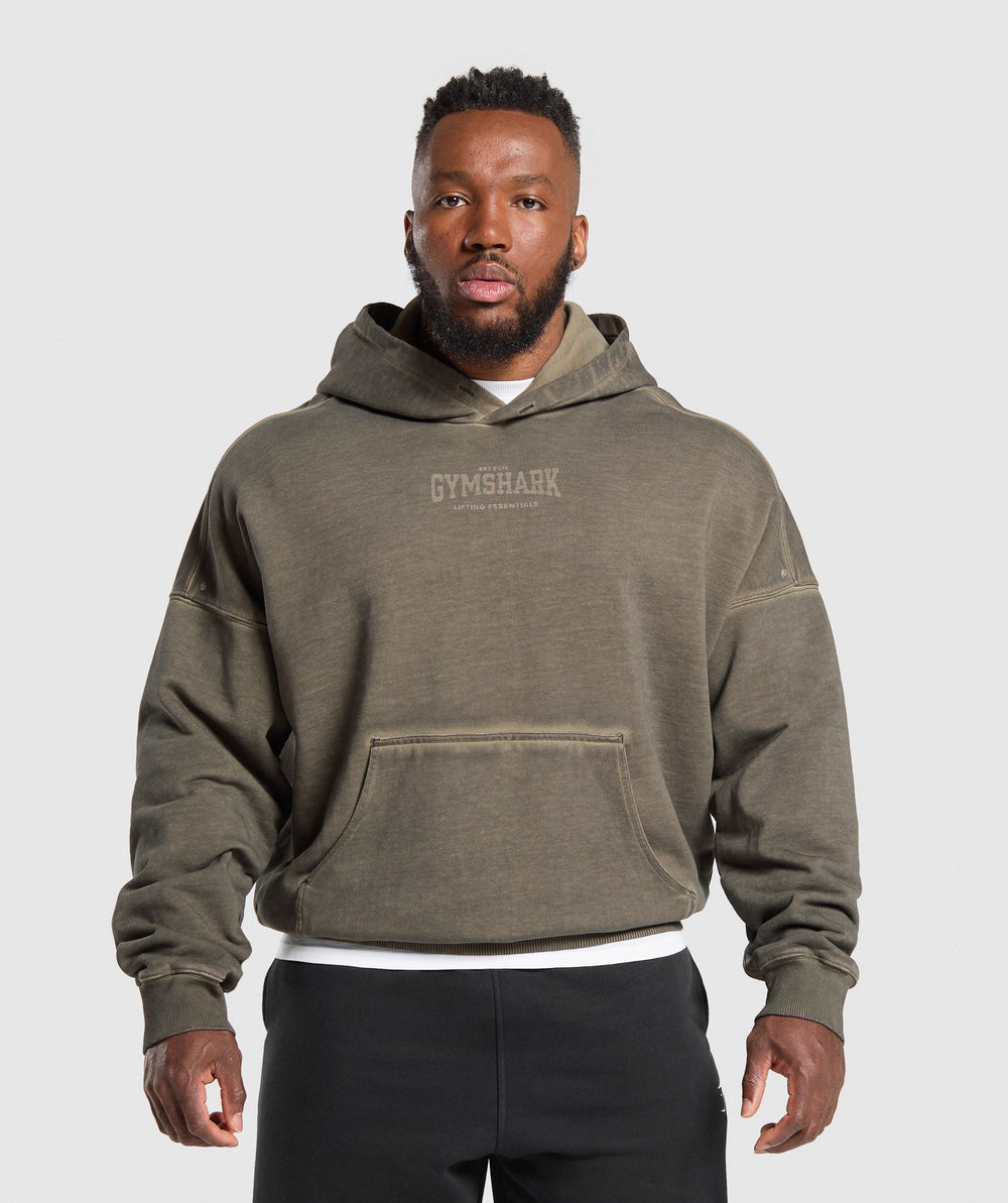 Heavyweight Hoodie Strength Green Wash