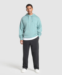 Crest Oversized Hoodie Rest Blue