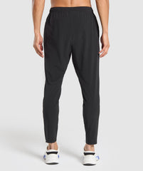 Script Woven Joggers Black