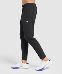 Script Woven Joggers Black