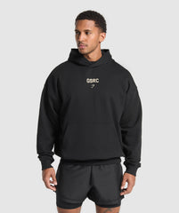 Running Graphic Hoodie Black