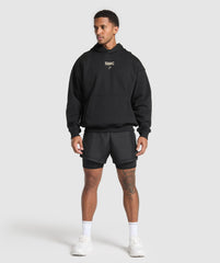 Running Graphic Hoodie Black