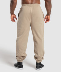 Trophy Graphic Joggers Cement Brown