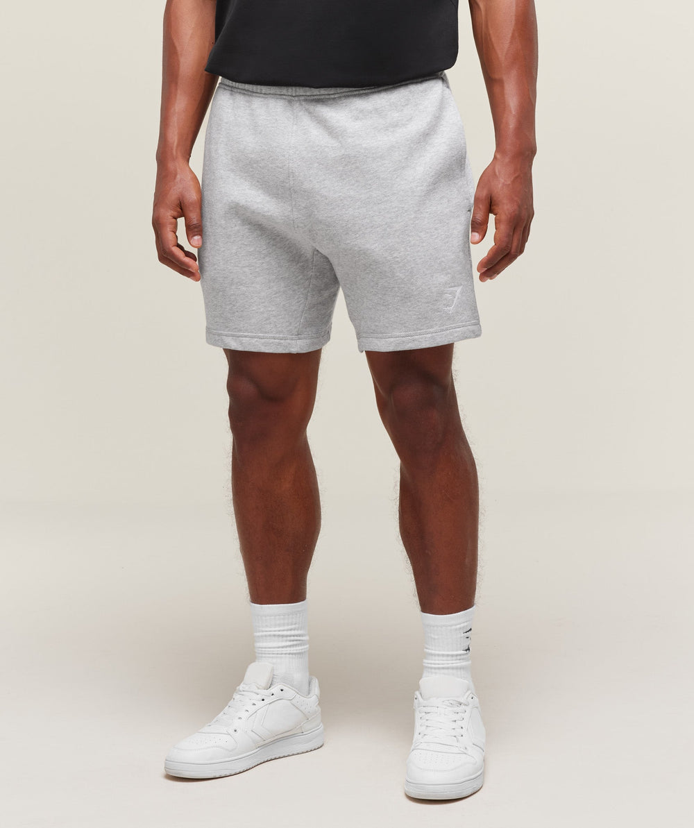 Crest 7" Shorts Light Grey Marl