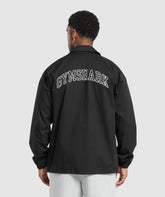 Canvas Coach Jacket Black