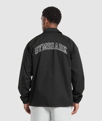 Canvas Coach Jacket Black