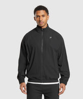Contrast Track Top Black