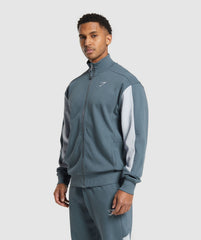 Pique Track Jacket Titanium Blue/Fresh Blue