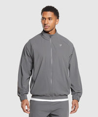 Contrast Track Top Pitch Grey