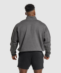 Premium Legacy 1/4 Zip Black