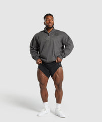 Premium Legacy 1/4 Zip Black