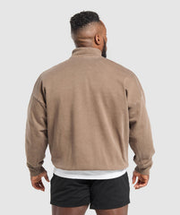 Premium Legacy 1/4 Zip Soft Brown