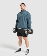 Premium Legacy 1/4 Zip Cargo Blue