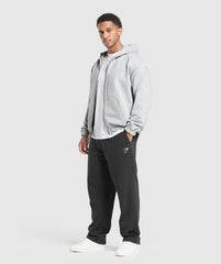 Rest Day Essentials Zip Hoodie Light Grey Core Marl