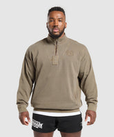 Premium Legacy 1/4 Zip Camo Brown