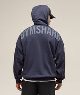 Power Zip Up Hoodie Heavy Blue