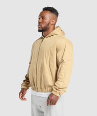 Oversized Hooded Jacket Sand Beige