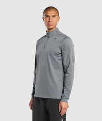 Running Dept. 1/4 Zip Pitch Grey