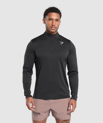 Running Dept. 1/4 Zip Black