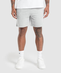 Rest Day Essentials Cargo 7" Shorts Light Grey Core Marl