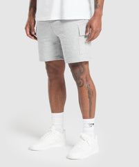 Rest Day Essentials Cargo 7" Shorts Light Grey Core Marl