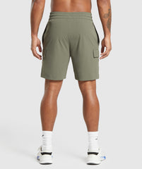 Stretch Woven Cargo Shorts Base Green