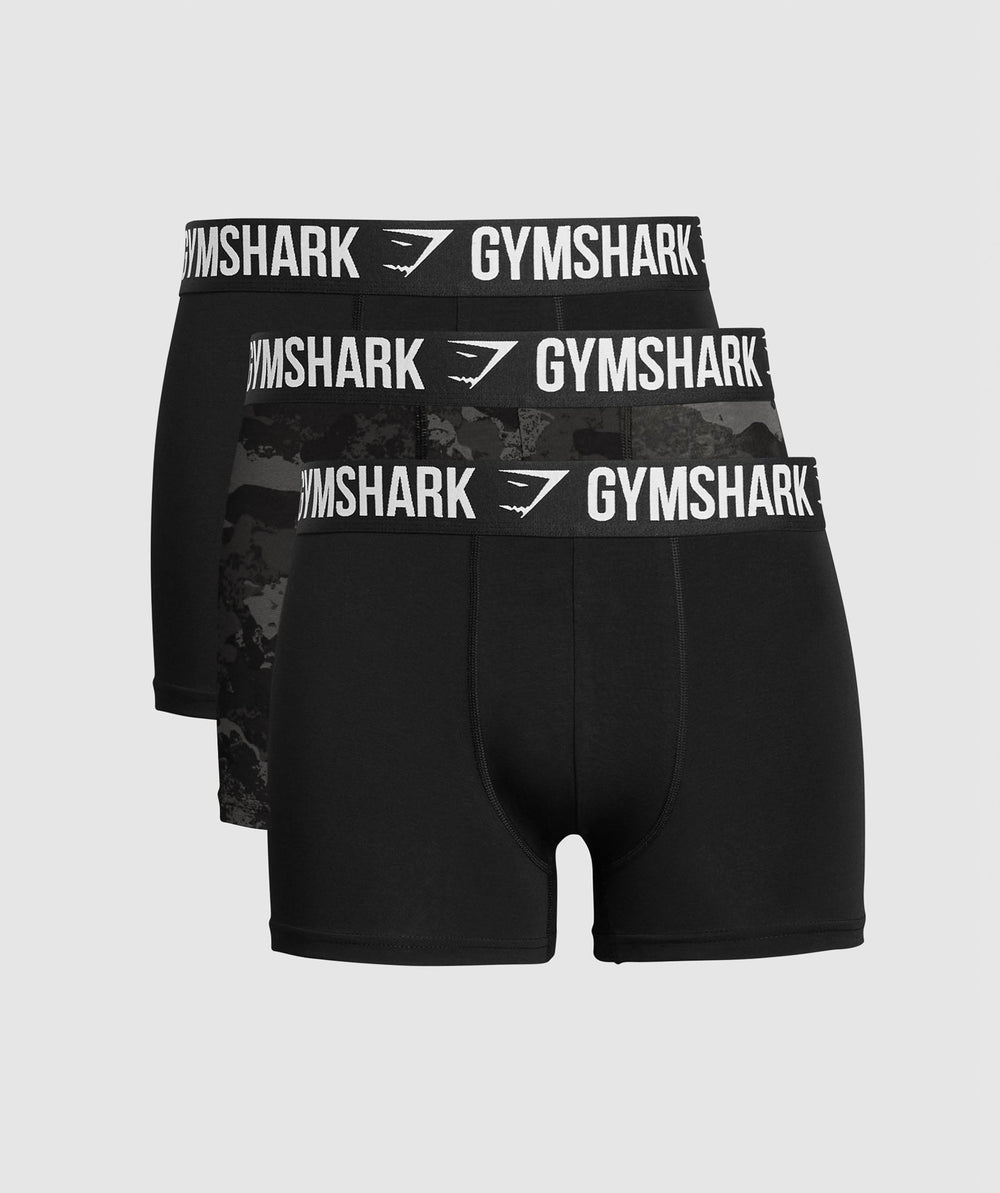Boxer Brief 3PK Black/Graphite Grey