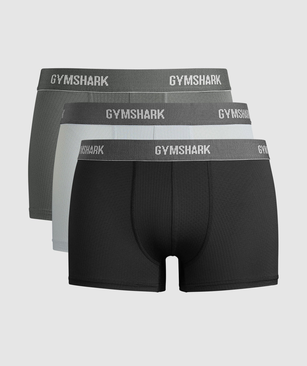 Sports Tech Boxer 3PK Black/Pitch Grey/Light Grey