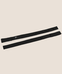 Silicone Lifting Straps Black
