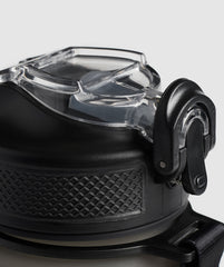 Sports Bottle With Straw Asphalt Grey