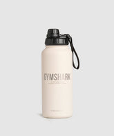 Metal Insulated Bottle 1L Oat White