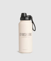 Metal Insulated Bottle 1L Oat White