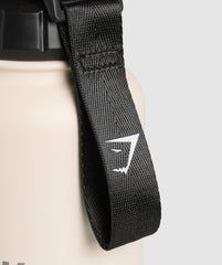 Metal Insulated Bottle 1L Oat White