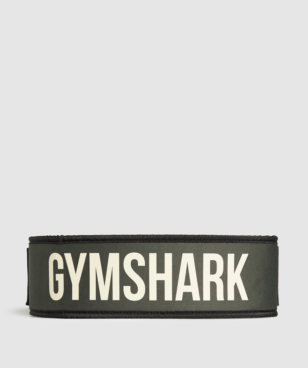Velcro Weightlifting Belt Strength Green