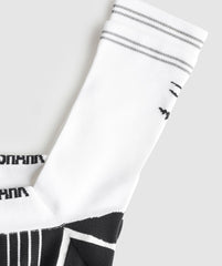 Crew Running Socks White/Black