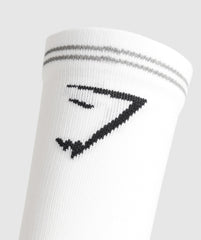 Crew Running Socks White