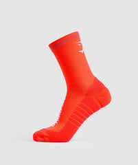 Crew Running Socks Energy Orange