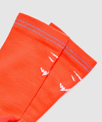 Crew Running Socks Energy Orange