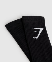 Crew Socks 3pk Black