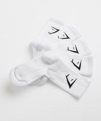 Crew Socks 5pk White