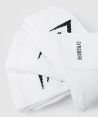 Crew Socks 3pk White
