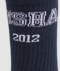 Collegiate Crew Socks 3pk White/Heavy Blue/Trail Green