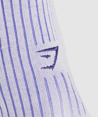 Frill Crew Single Sock Fresh Lilac/Cobalt Purple