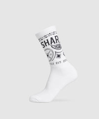 Bandana Crew Sock White
