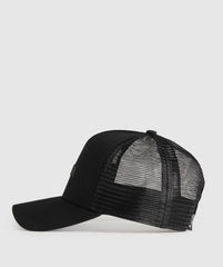 Wordmark Trucker Cap Black