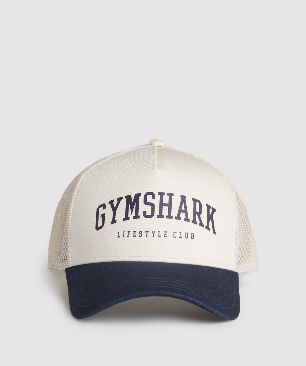 Collegiate Trucker Oat White/Heavy Blue