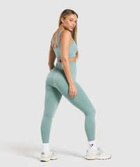 Corset Seamless Leggings Celeste Blue